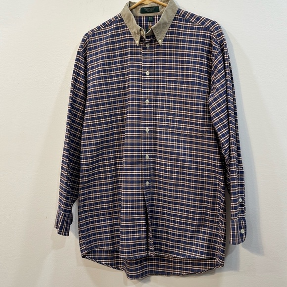 Hunt Club 15.5 x 32/33 100% cotton long sleeve button down - Picture 1 of 6